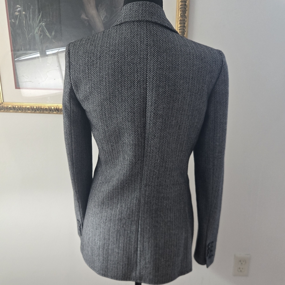 Rebecca Minkoff Herringbone Wool Blend Blazer - Picture 6 of 8
